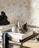 Vulca Mini Vase - Off-white stone