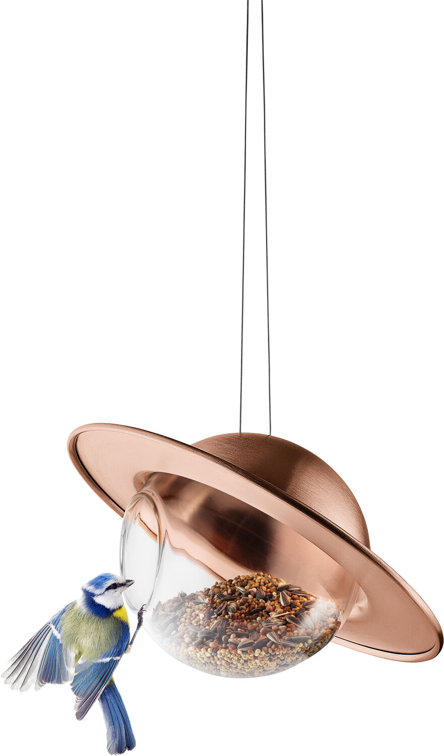 Saturn Fuglefoderkugle Kobber
