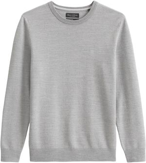 Crewneck, cotton slub, piqué struct