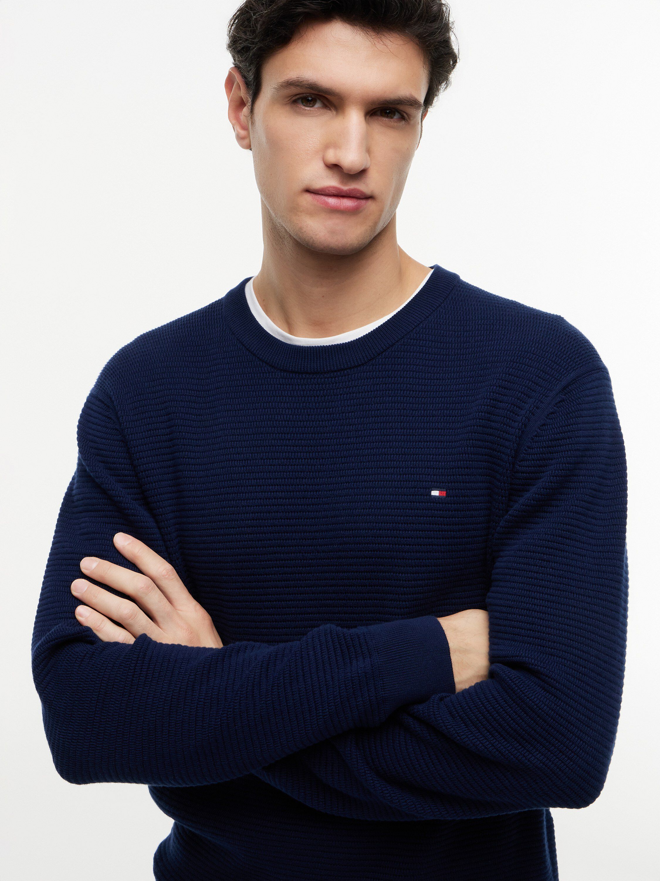 SEASONAL STRUCTURE CREW NECK