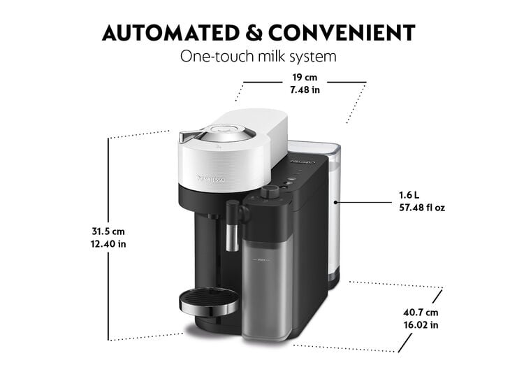 Nespresso Vertuo Lattissima Coffee Machine Delonghi, Matt