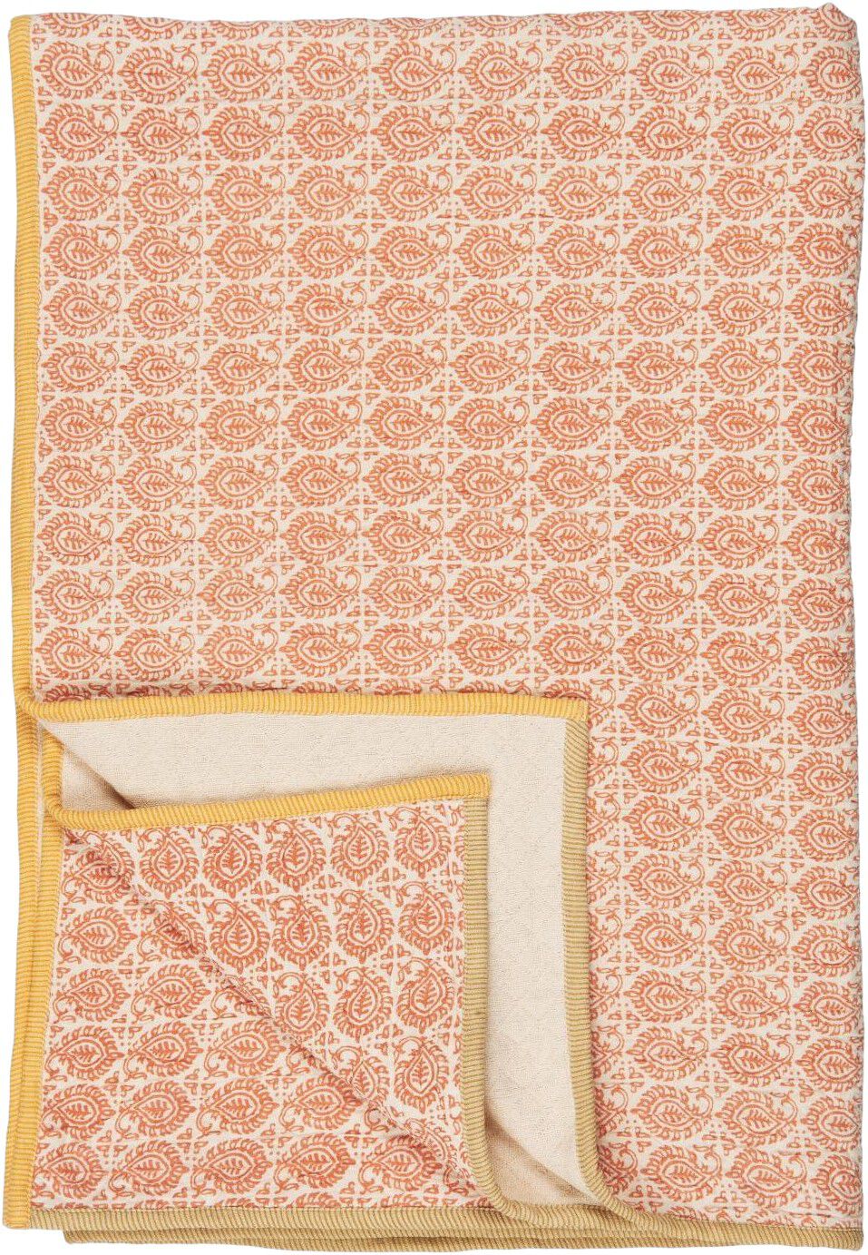 Plaid Vigga m/br&aelig;ndt orange print dobbeltv&aelig;vet