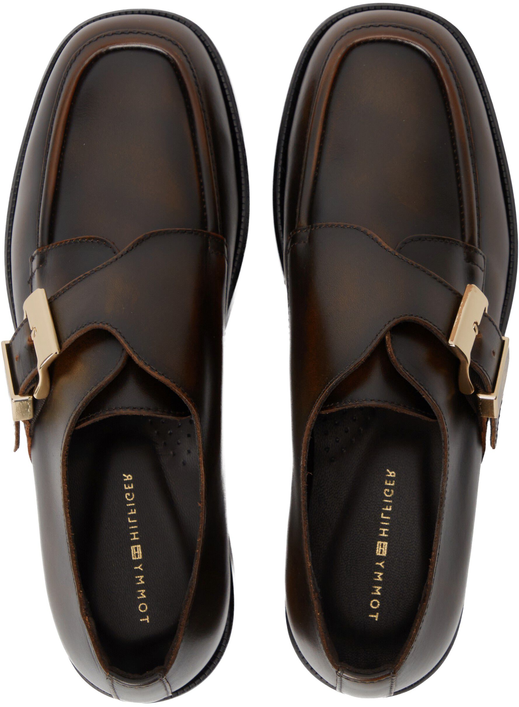 TH BUCKLE MOC TOE LOAFERS