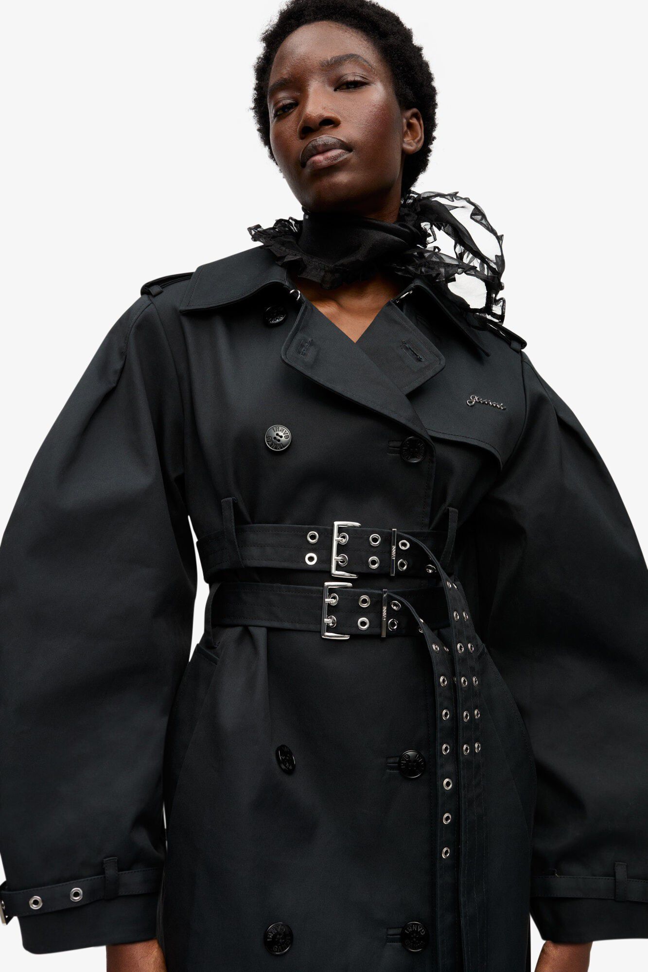 Bonded Cotton Trench Coat