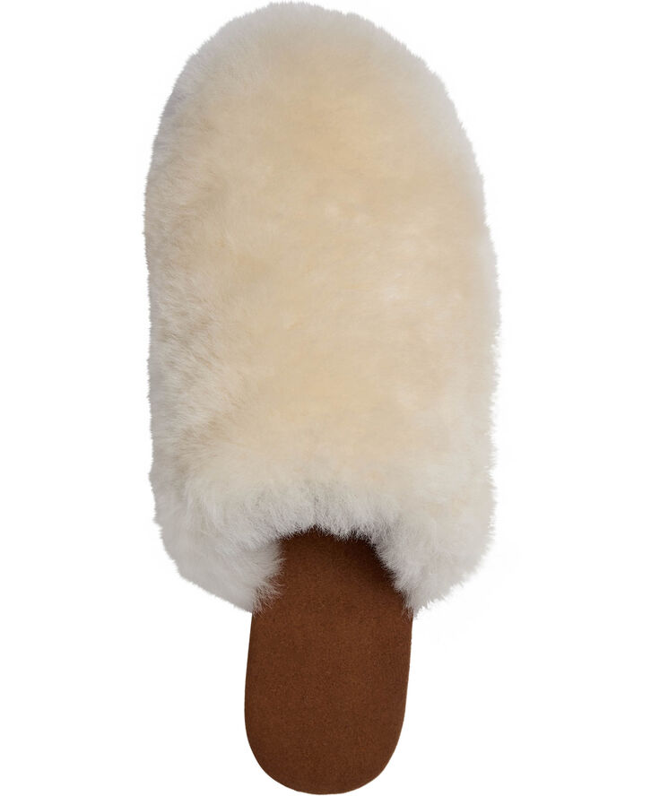 Slipper in Real sheepskin - Brown