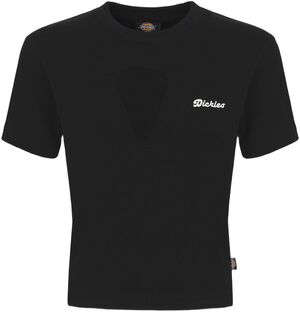 LEWISTOWN EMBRO SS TEE W BLACK