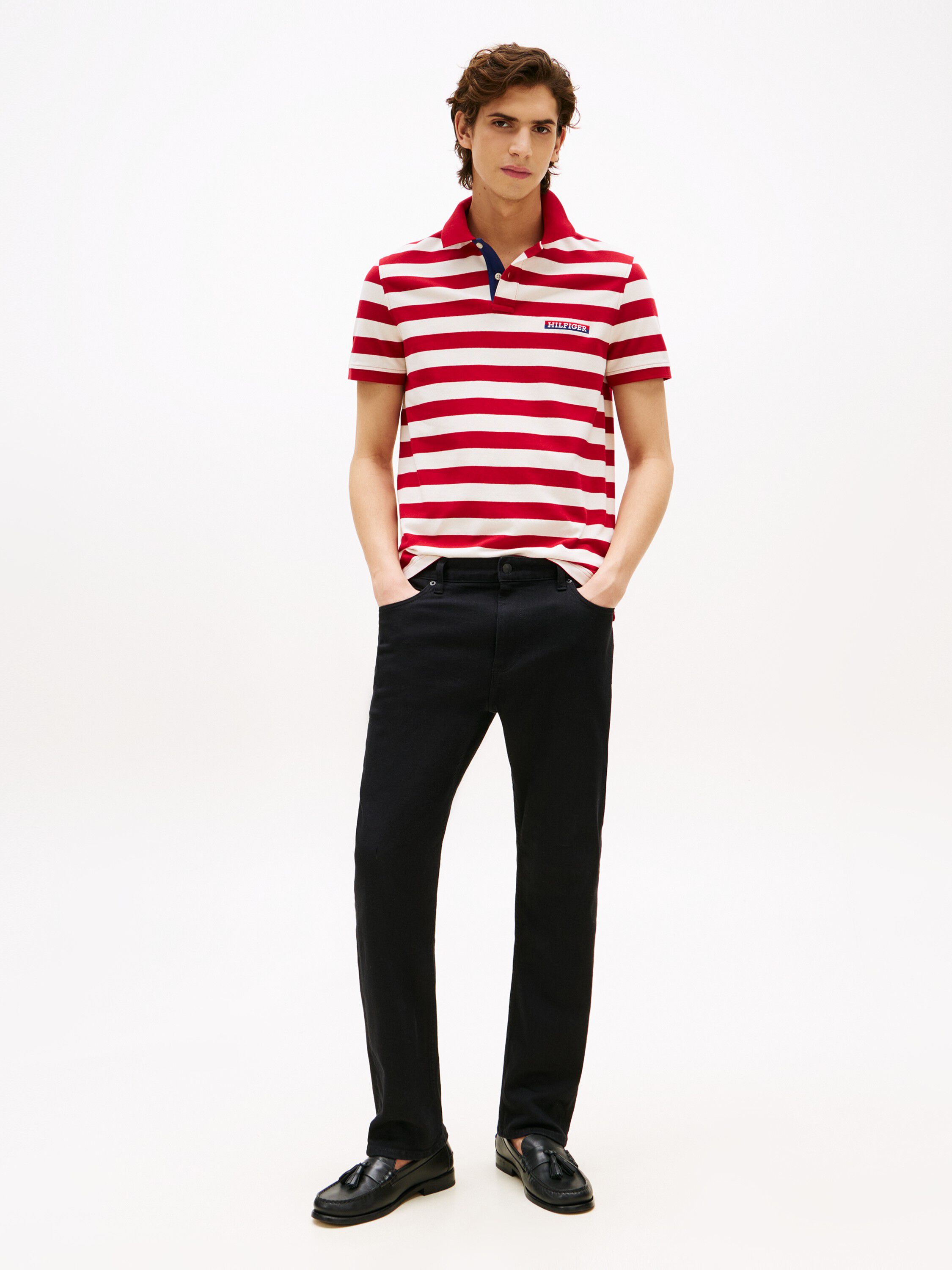 HILFIGER STRIPE REG POLO