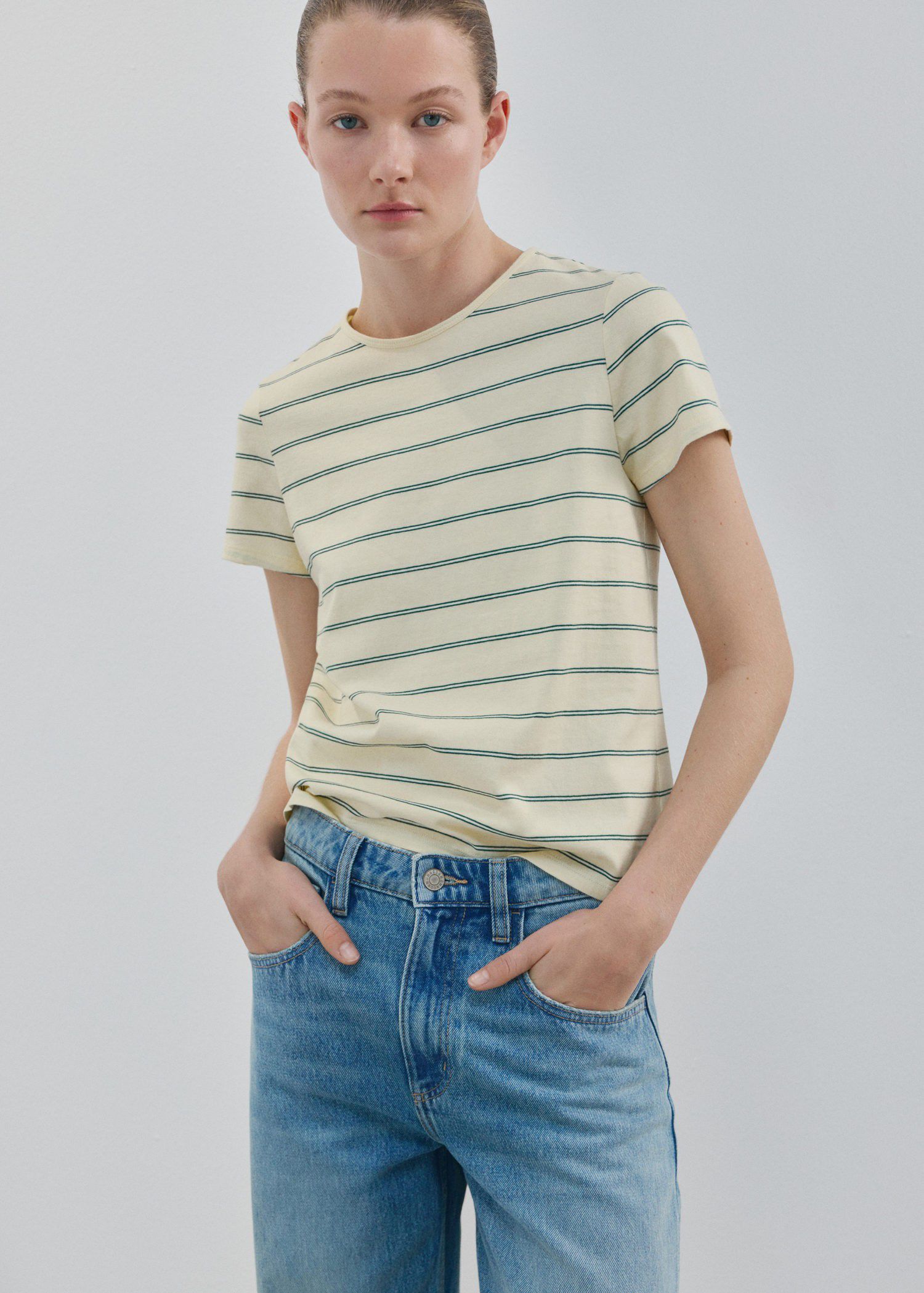 Striped cotton T-shirt