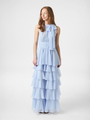 Marli Solid Chiffon Dress
