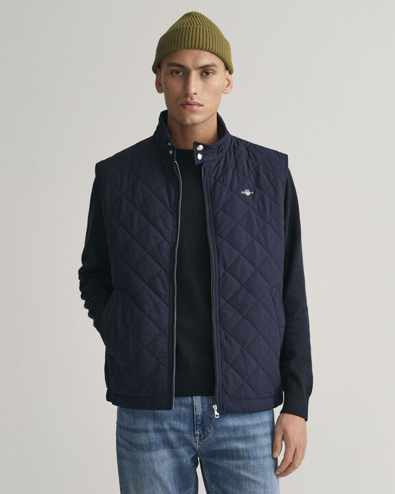 QUILTED WINDCHEATER VEST