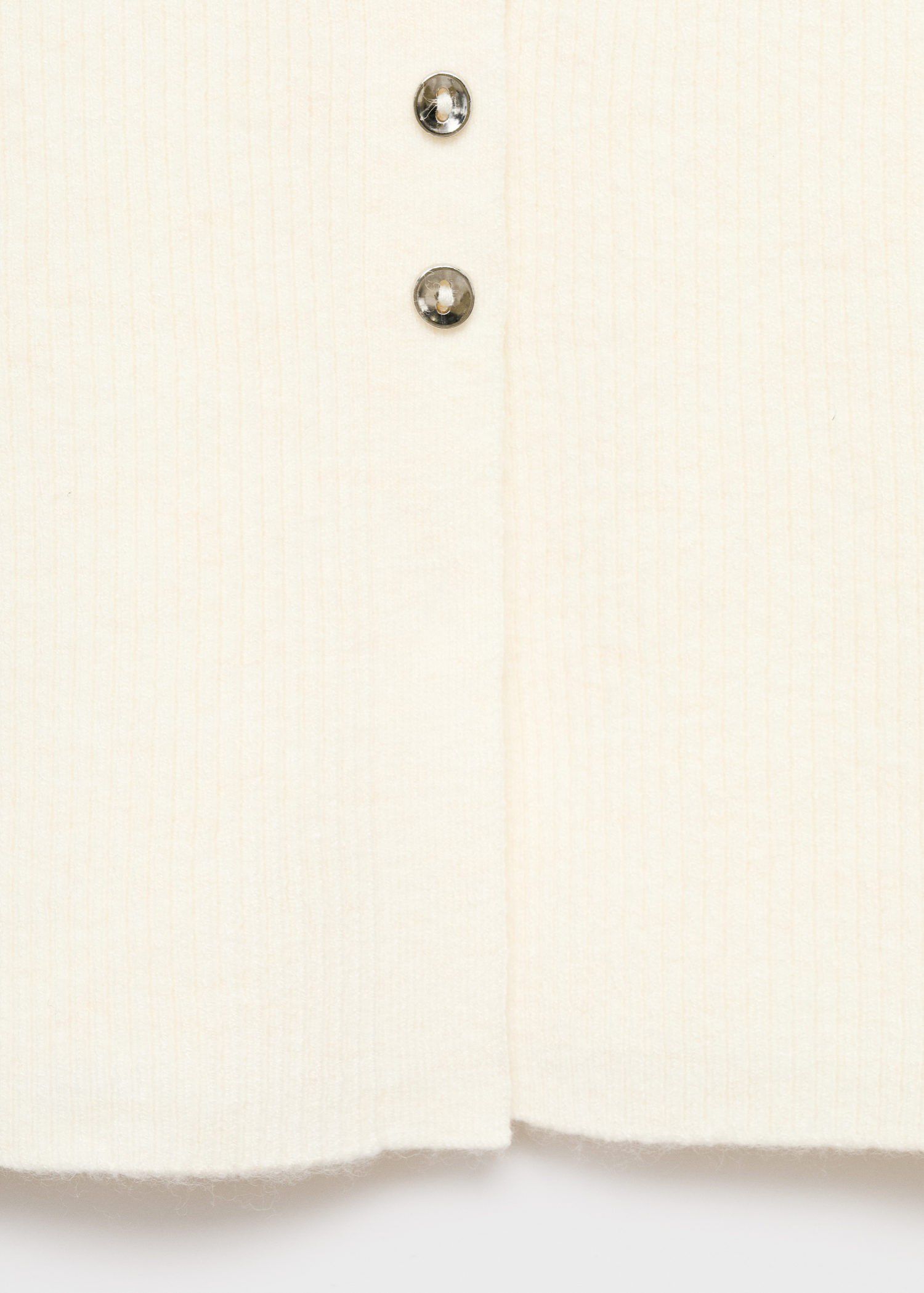 Fine rib knit cardigan