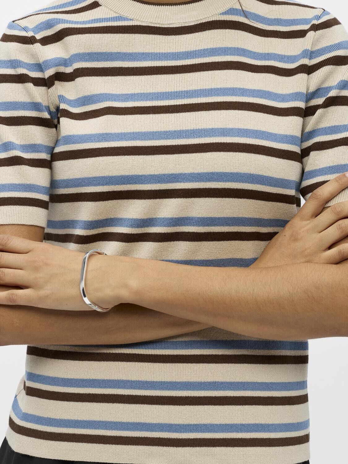 OBJESTER S/S NEW KNIT PULLOVER NOOS