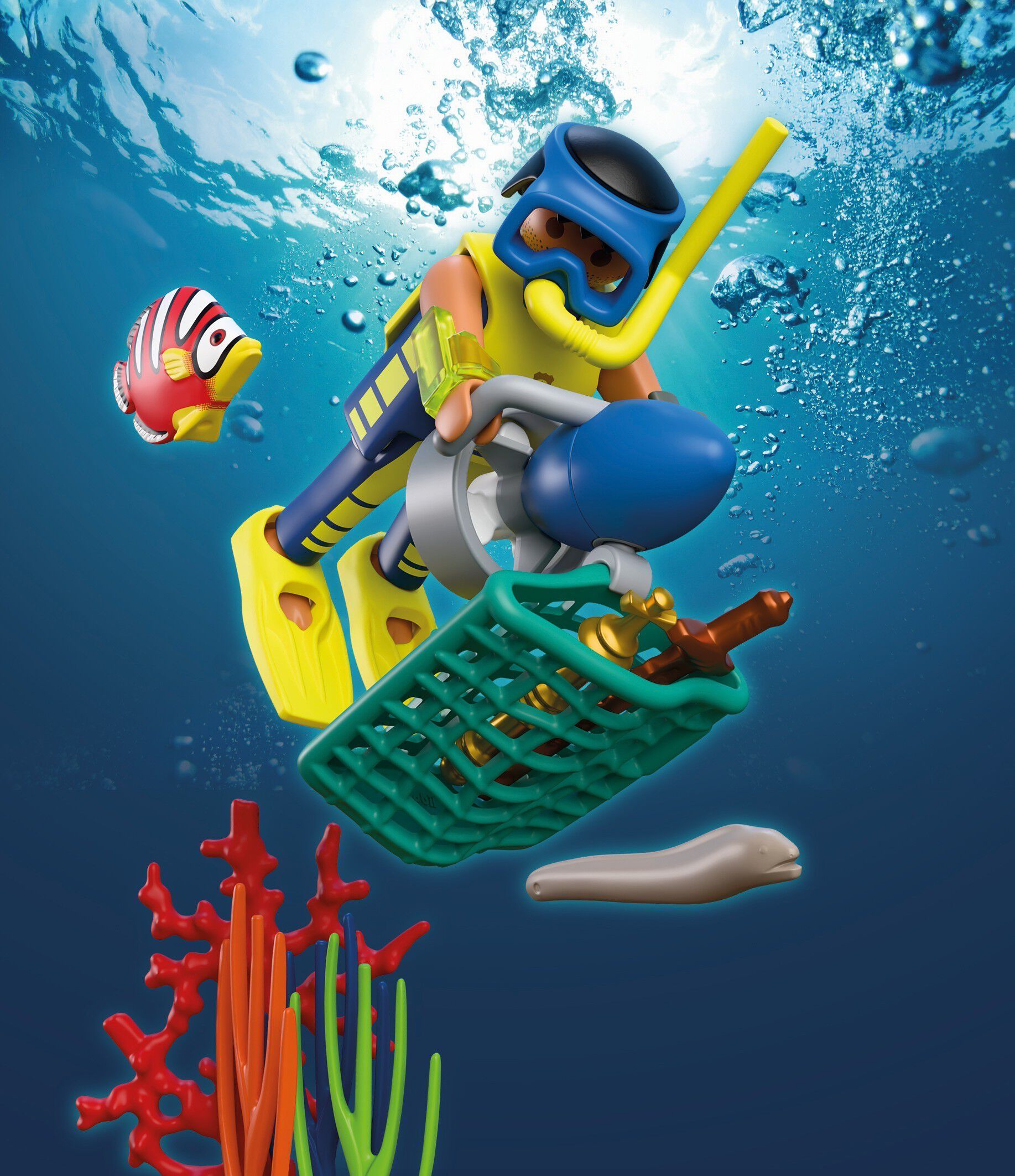 Police Diver with Treasur