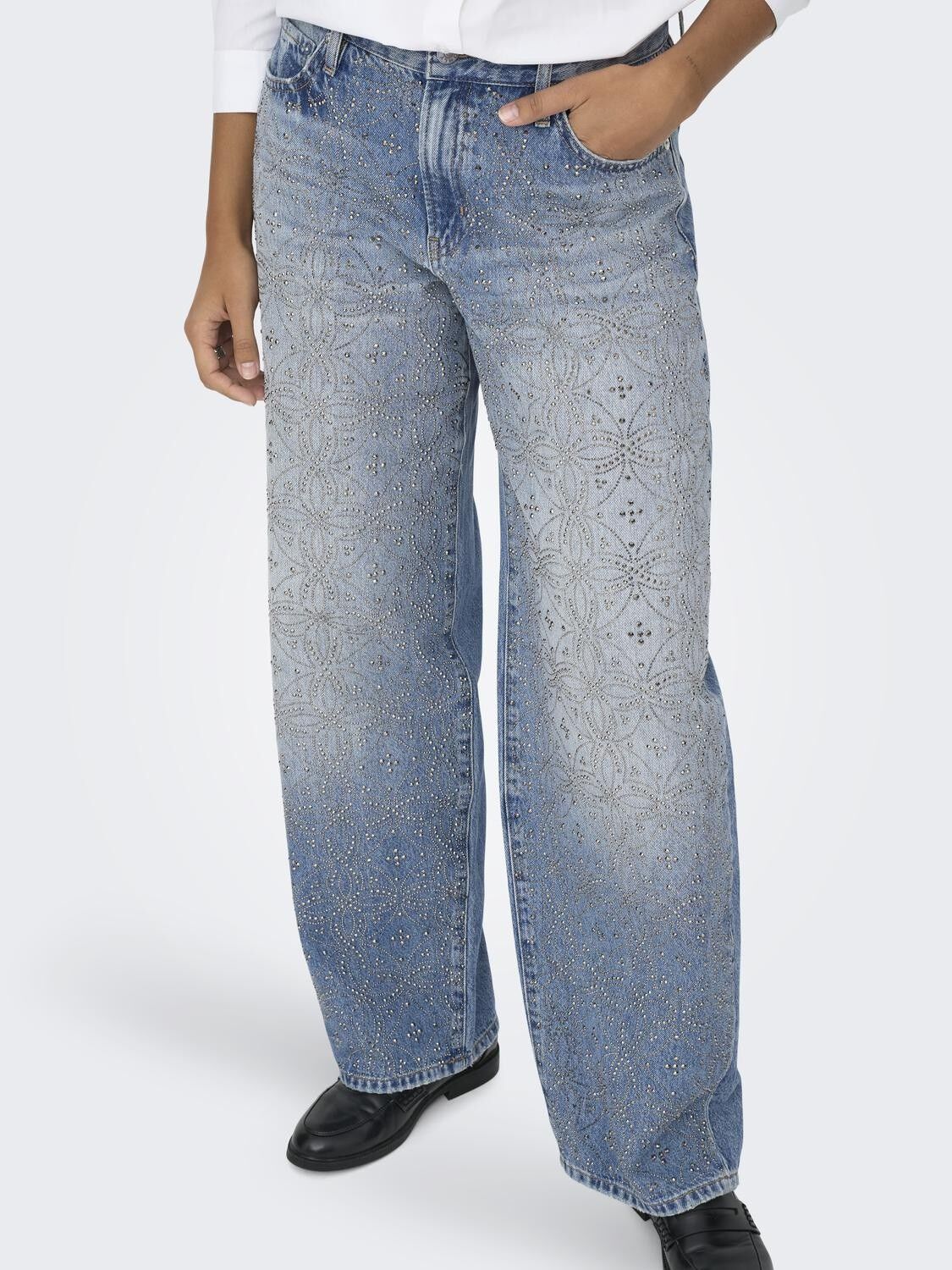 ONLGIANNA RHINESTONE MW STR RED DNM