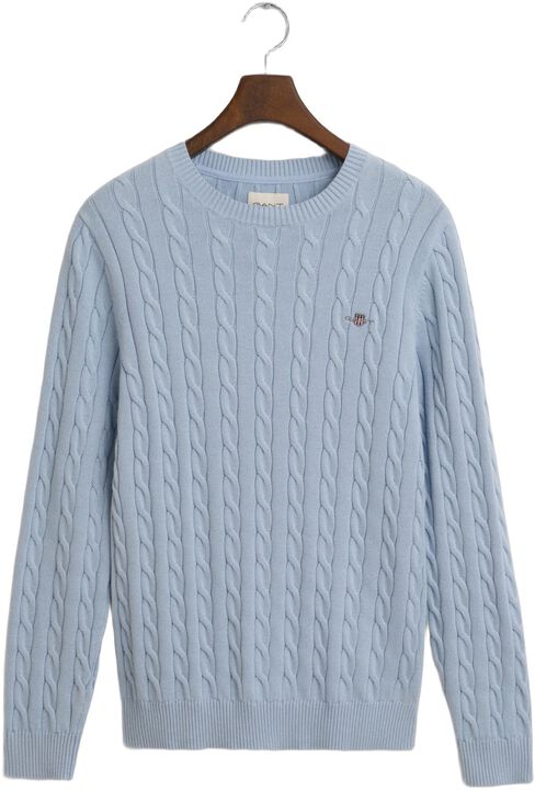COTTON CABLE C-NECK