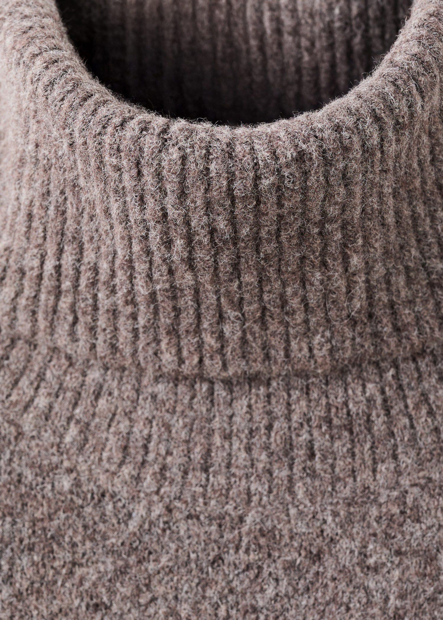 Knitted turtleneck dress