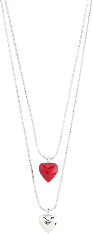 MAEVE necklace, 2 in a set, silver-plated