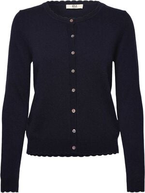 RMWSofia Wool LS Scallop Edge Short Cardigan