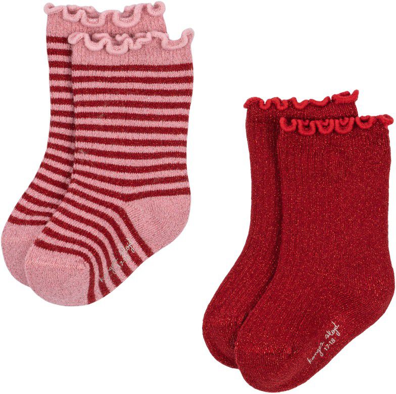 2 PACK GLITTER SOCKS