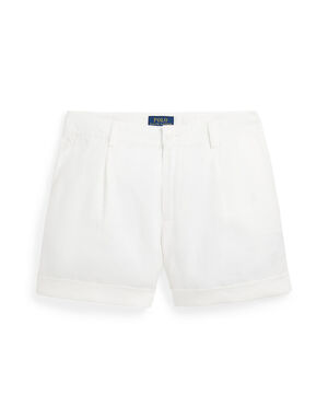 Pleated Linen Short