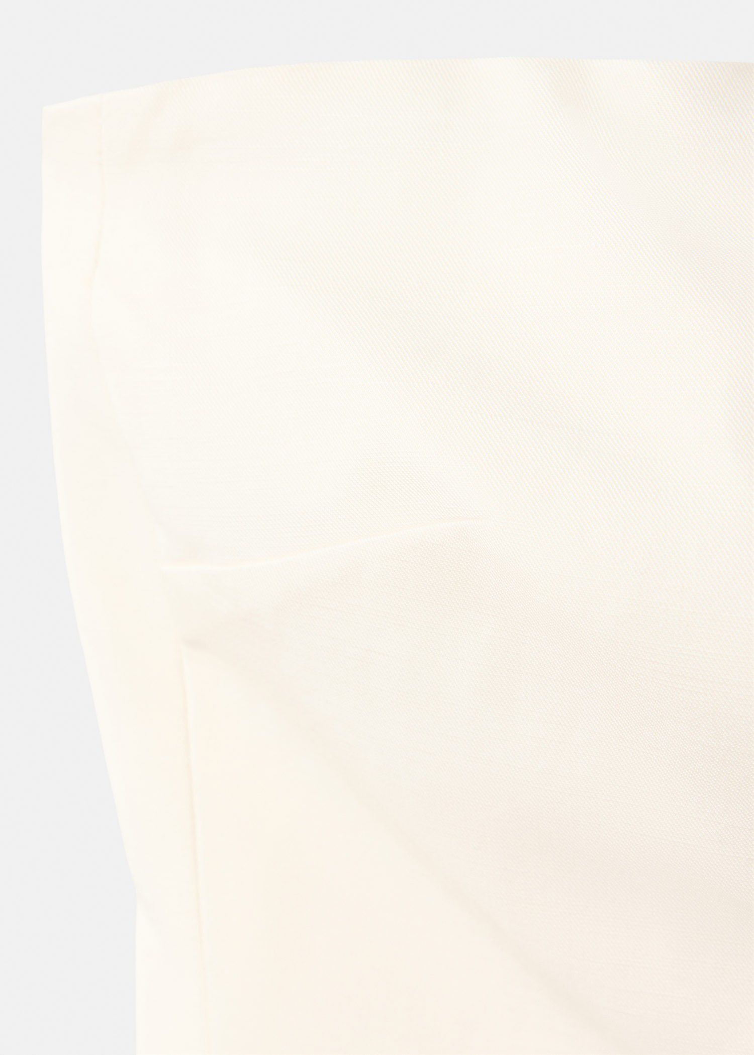 Linen strapless top