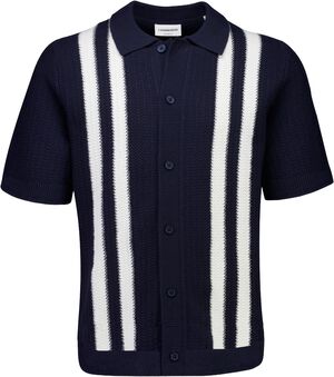 Knitted polo cardigan