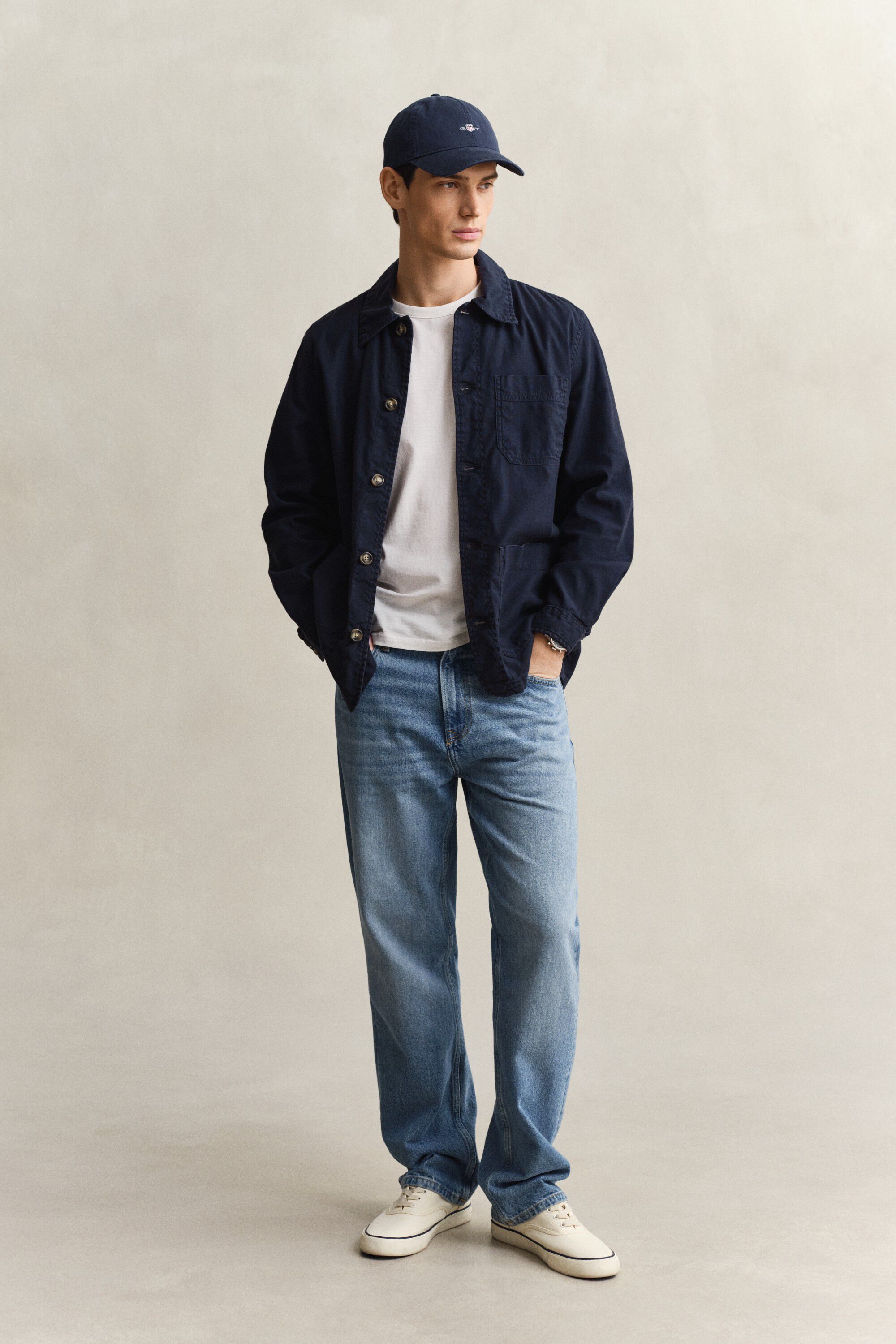 REG COTTON / LINEN OVERSHIRT