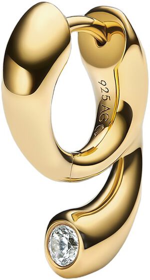 Mermaid Pool Huggie Gold