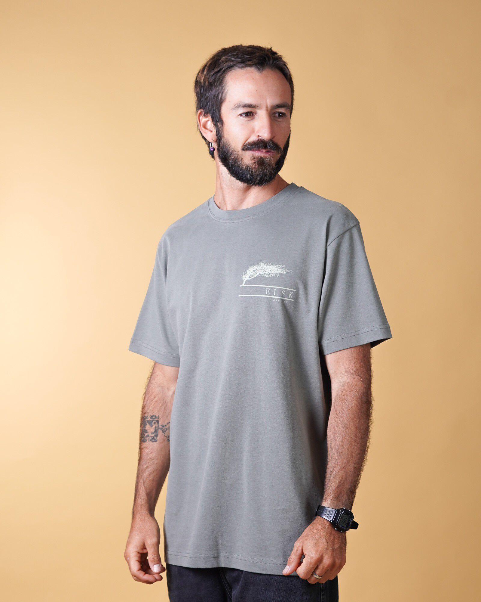 ST&AElig;RK VIND CH MEN'S BRUSHED T-SHIRT