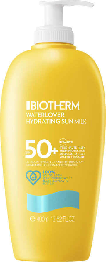 vision fokus Klinik Biotherm Waterlover Hydrating Sun Milk SPF50 400ml fra Biotherm | 245.00  DKK | Magasin.dk