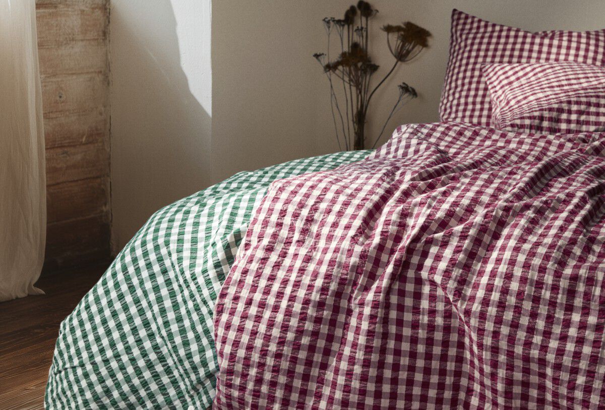 B&aelig;k&B&oslash;lge Senget&oslash;j 200x220 cm blomme/rosa DK