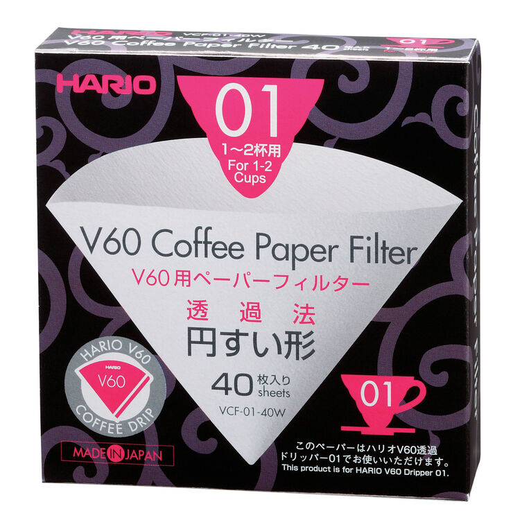 Hario Paper Filter 1 Cup (40 pcs. Box)