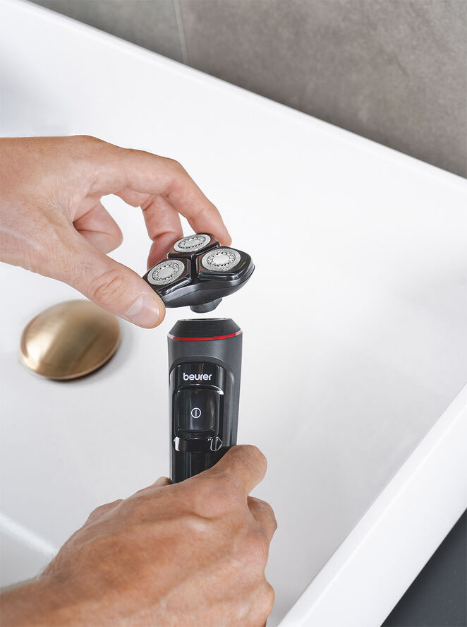 MN8X Men Care Barbermaskine med roterende hoveder