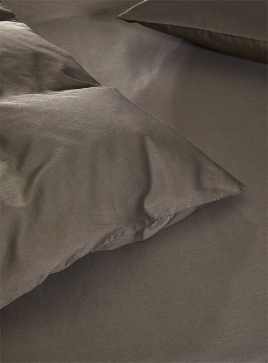 Harmoni stonewashed pudebetræk valnød