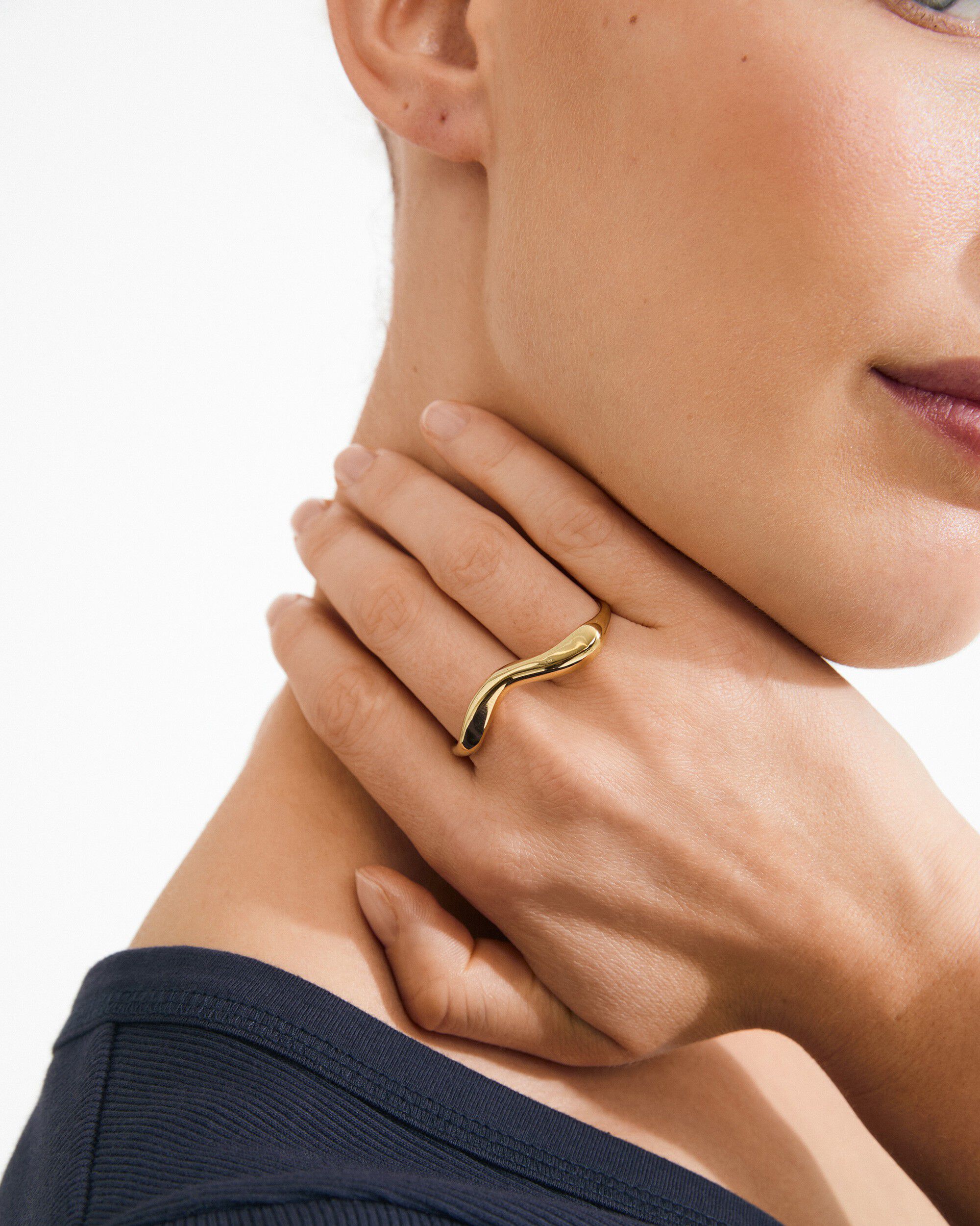 EVON double ring gold-plated