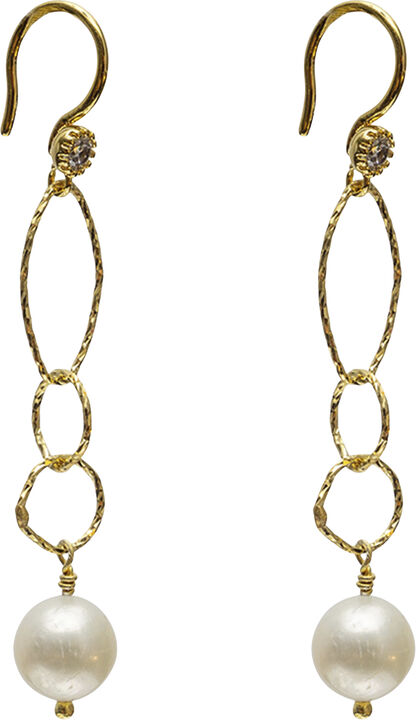 Cosmia Pearl Earrings - Gold