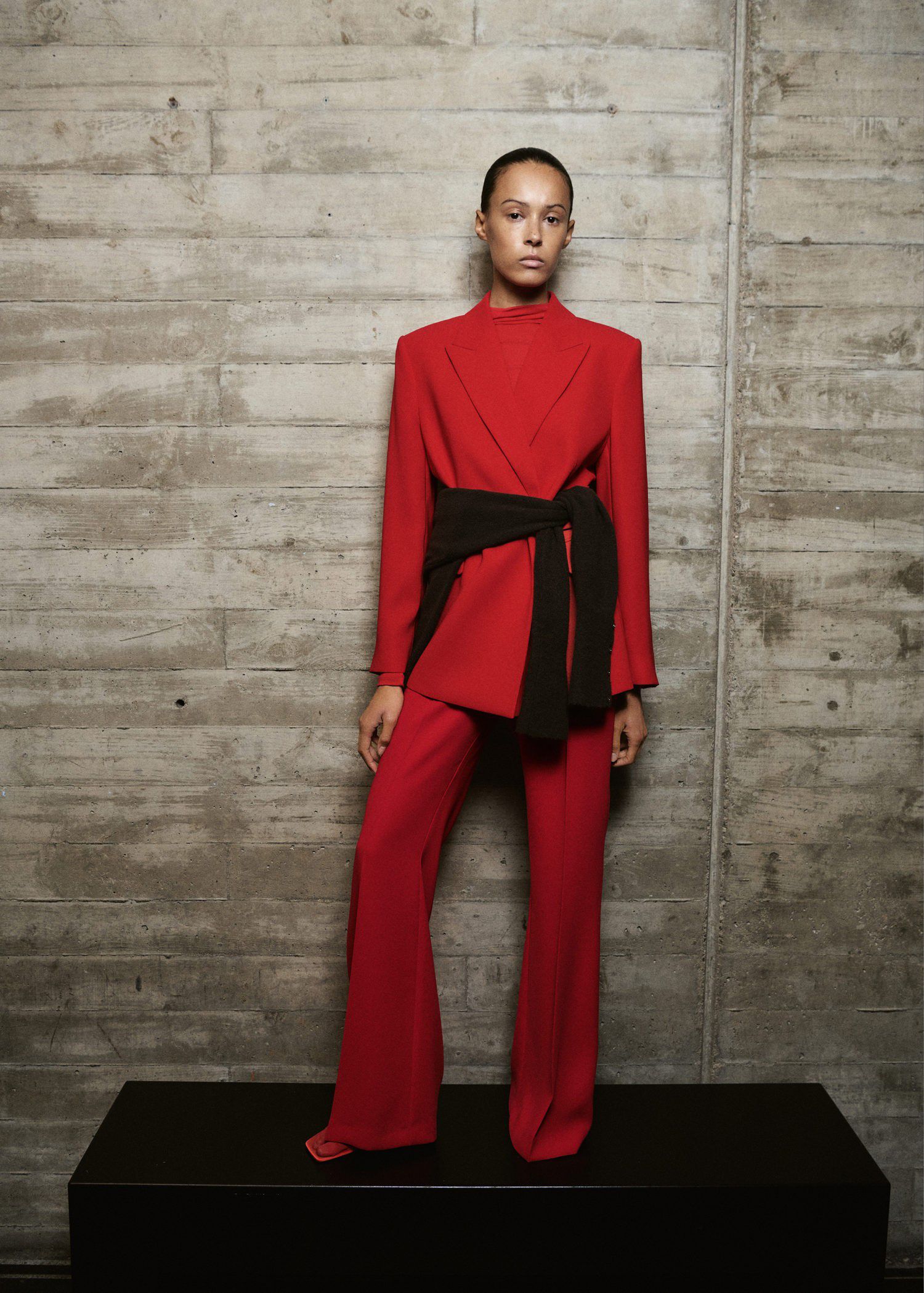 High-waist suits trousers