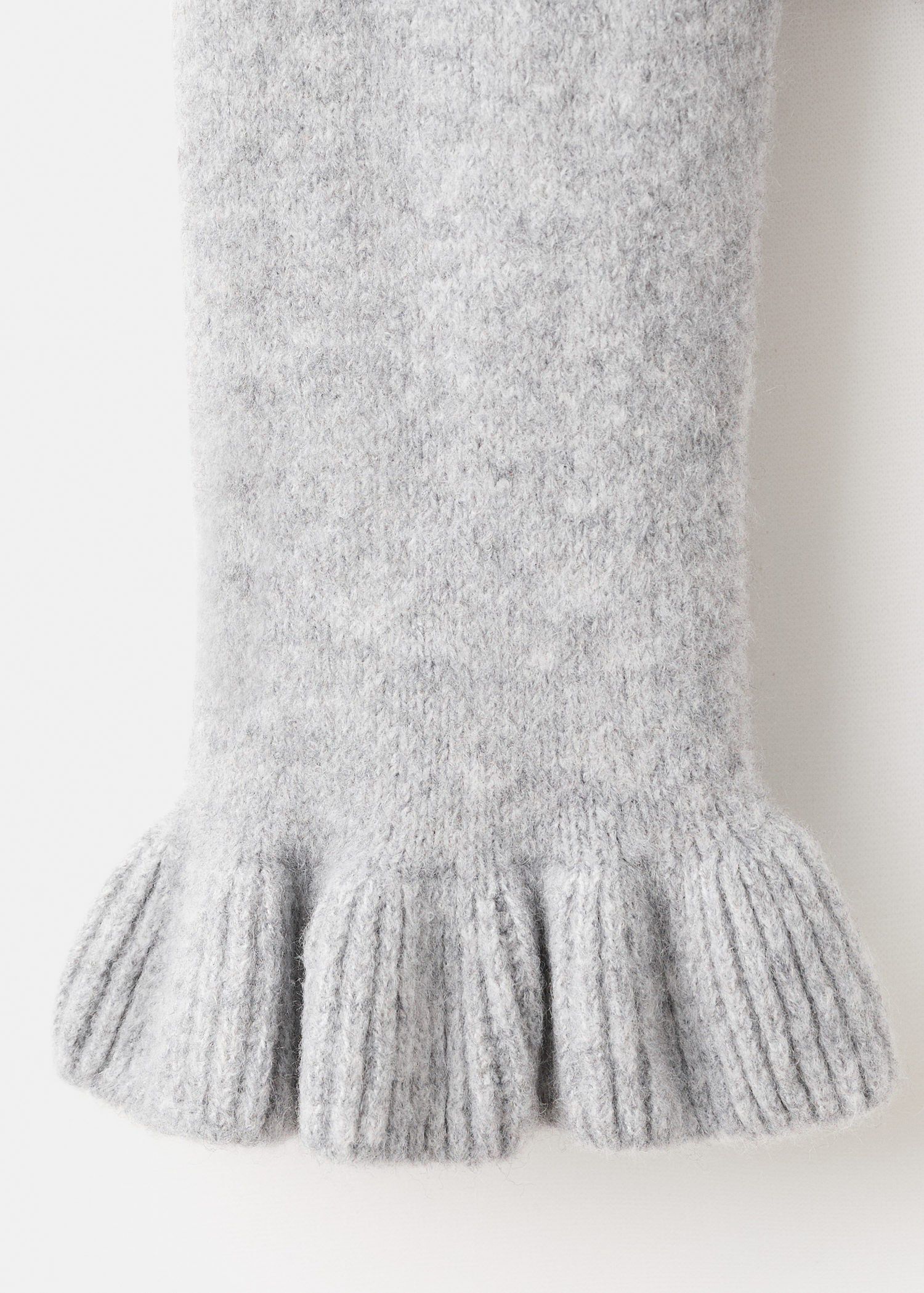 Ruffle knit cardigan