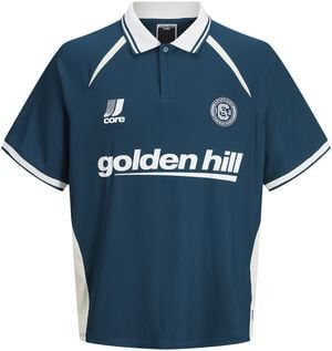 JCOCLUB RIBBED FOOTBALL POLO SS JNR