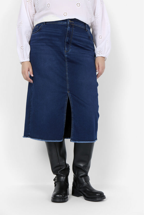 Curvy WA-SUMMER 6 Nederdel Mørk denim