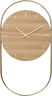 A-Wall Clock - Oak with brass ring
