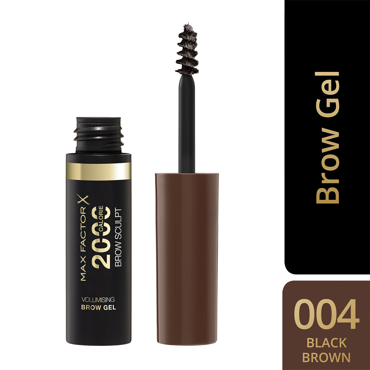 MAX FACTOR 2000 Calorie Volumizing Brow Gel Black Black Brown