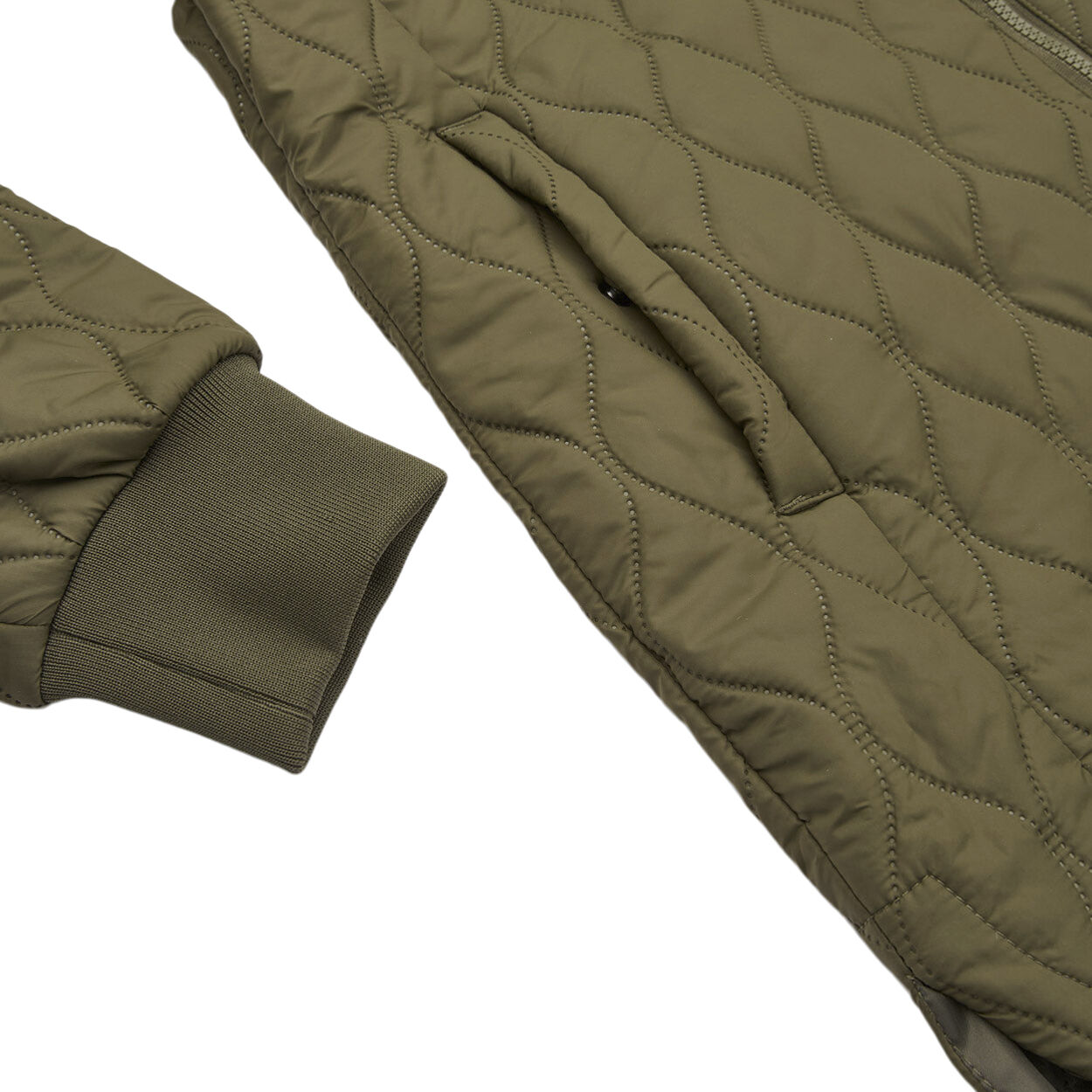 Line Hood Quilt jakke