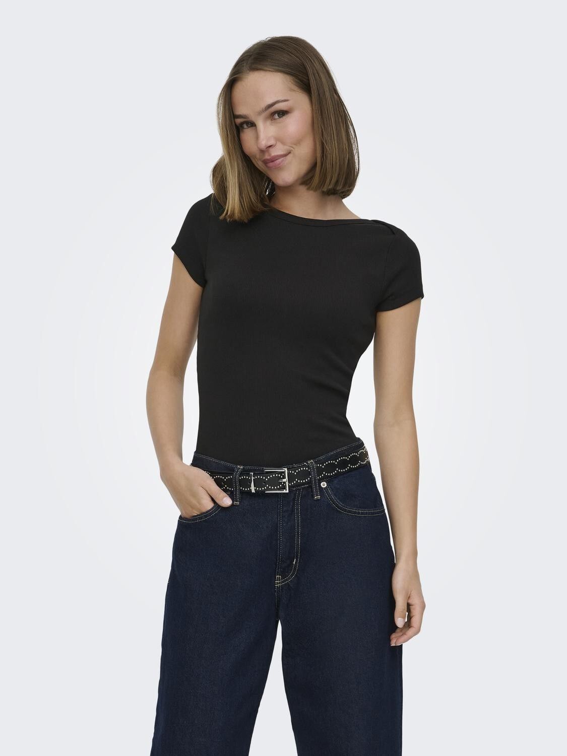 ONLFENJA S/S BOATNECK TOP JRS