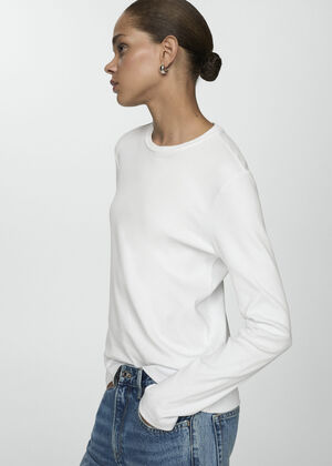 Long sleeve cotton t-shirt