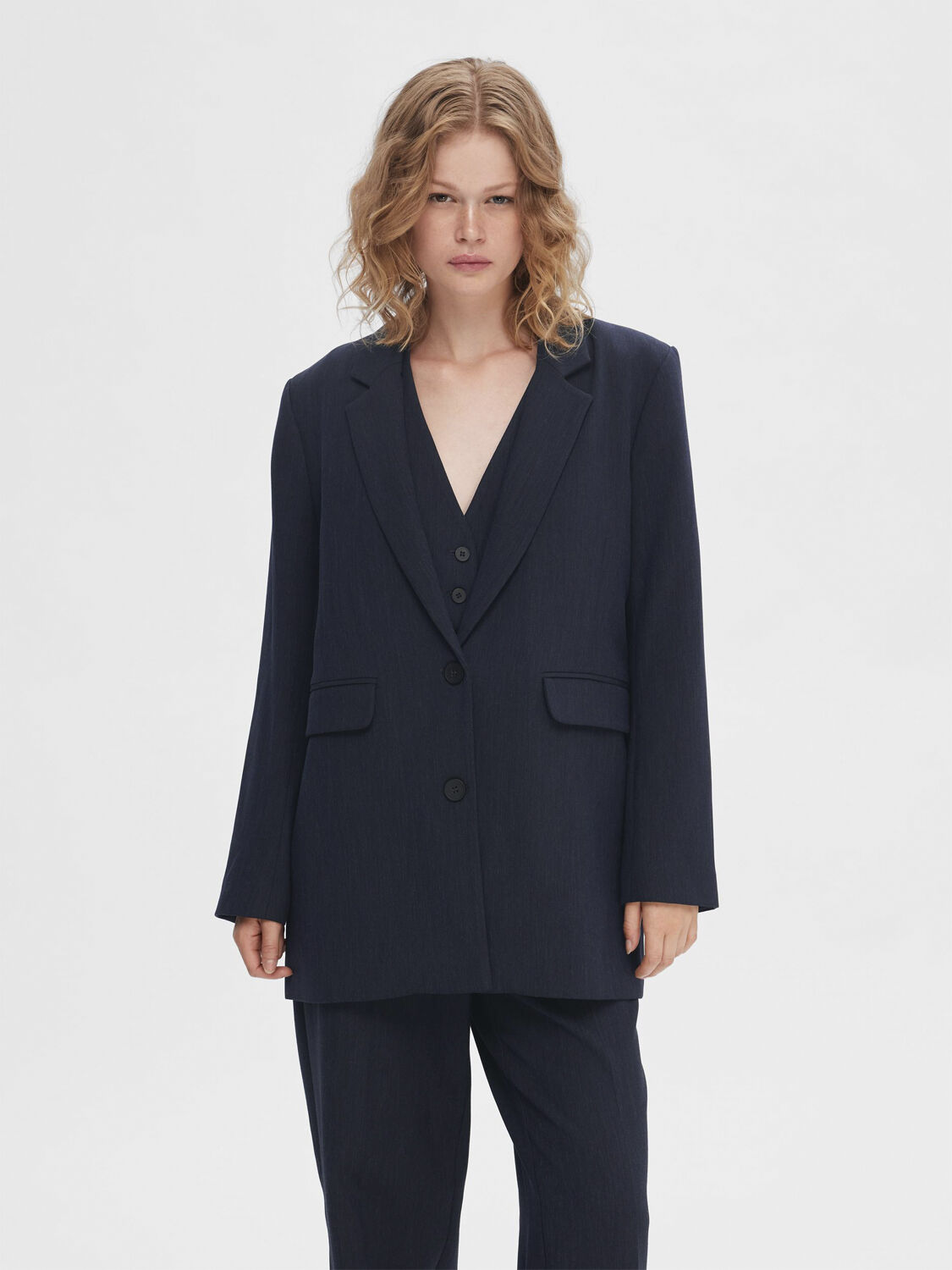SLFRITA LS RELAXED BLAZER D SAP MEL