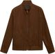Suede leather-effect jacket