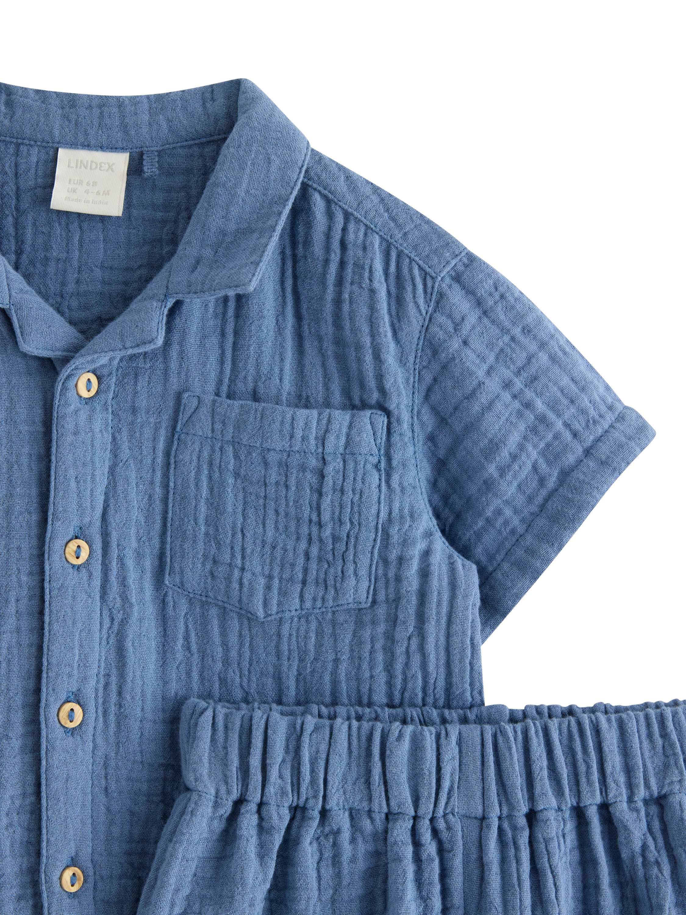 Set Shirt shorts Gauze
