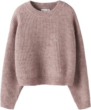 NKFHOLLY LS BOXY SHORT KNIT NOOS