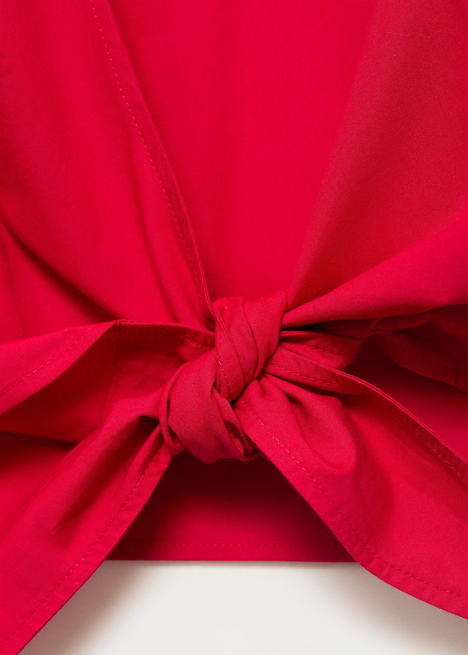 Crop top with bow on the back